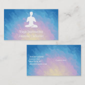 Yoga oder Pilates Instructor Business Card Visitenkarte (Vorne/Hinten)