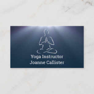 Yoga oder Pilates Instructor Business Card Visitenkarte