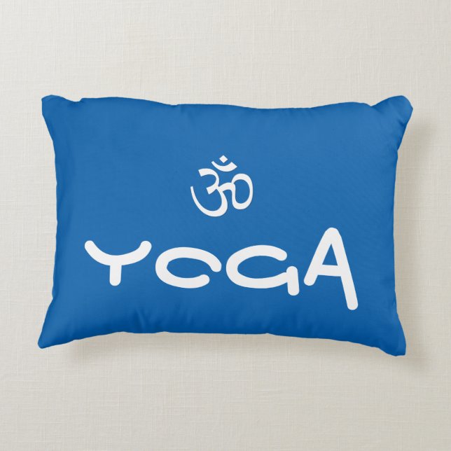 Yoga Om Accent Pillow Zierkissen (Rückseite)