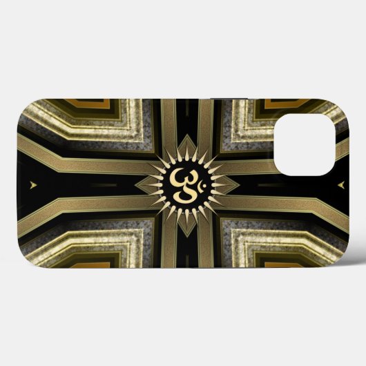 Yoga OM Black Gold Sunshine Galaxy S5 Fall Case-Mate iPhone Hülle (Rückseite (Horizontal))