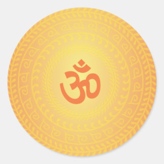 Yoga Om Buddhist Mandela Aufkleber
