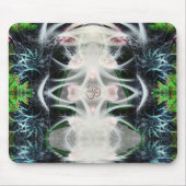 Yoga Om Fraktal Art Mousepad (Vorne)