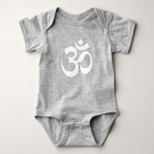 Yoga, Om Om Icon, Ohm Hinduism Symbol, Ohm mantra Baby Strampler