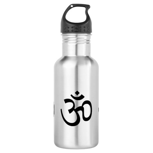 Yoga, Om-Om-Symbol, Hinduismus-Symbol, Edelstahlflasche (Vorderseite)