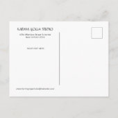 Yoga Open House Karma Einladungspostkarte (Rückseite)