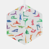 Yoga Ornament Aus Glas (Rückseite)