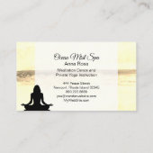 *~* Yoga-Ozean-Strandmindfulness-Meditations-Meer Visitenkarte (Rückseite)