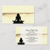 *~* Yoga-Ozean-Strandmindfulness-Meditations-Meer Visitenkarte (Vorne/Hinten)
