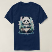 Yoga-Panda behalte beruhigende Meditation T-Shirt (Design vorne)