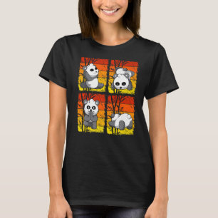 Yoga Panda Chinese Bamboo Eating Animals Gym 3 T-Shirt