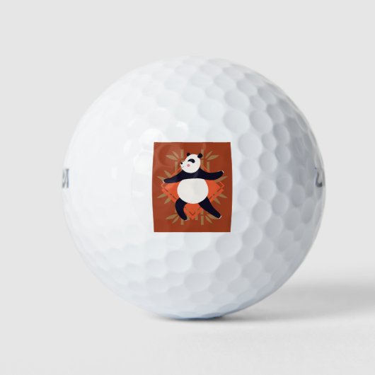 Yoga Panda Golfball (Vorderseite)