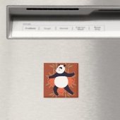 Yoga Panda Magnet (In Situ (Geschirrspüler))