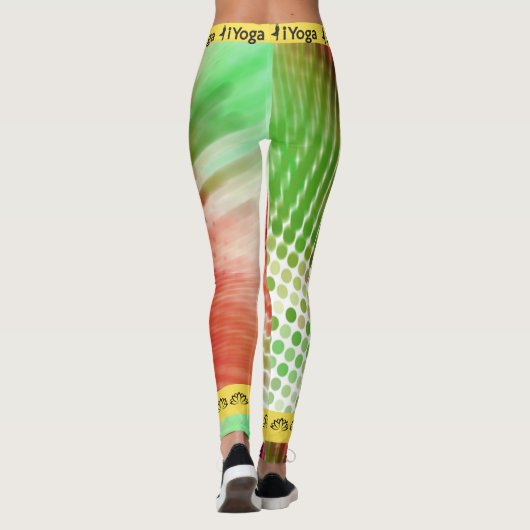 Yoga Pants | Abstrakt | Bunt Leggings (Rückseite)