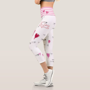 Yoga Pants aus Herz und Pfeil Capri Leggings