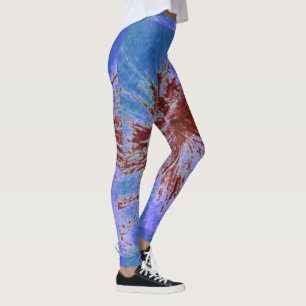 Yoga Pants, blau, Lila, rot, farbig, blau, Spritze Leggings
