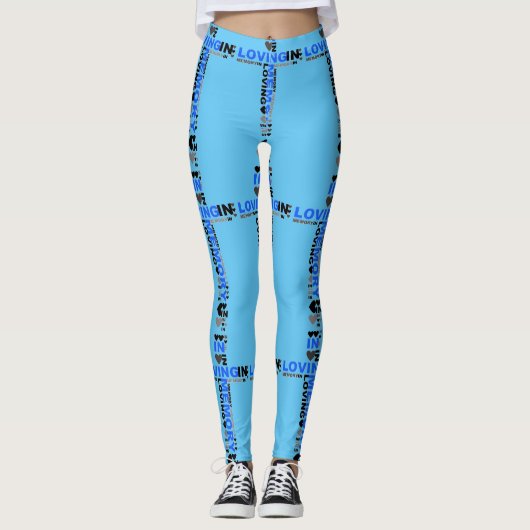 Yoga Pants Leggings Stretchmücken im liebenden Ged (Vorderseite)