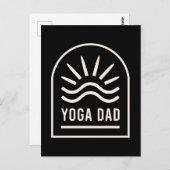 Yoga Papa Vatertag Postkarte (Vorne/Hinten)