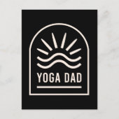 Yoga Papa Vatertag Postkarte (Vorderseite)
