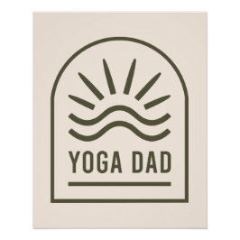 Yoga Papa zen spirituelle Yogi boho ästhetische Poster