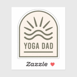 Yoga Papa Zen spirituelle Yogmen Aufkleber