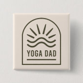 Yoga Papa zen spirituelle Yogmen boho Button (Vorderseite)