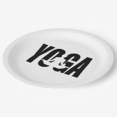 Yoga. Pappteller (Schrägansicht)
