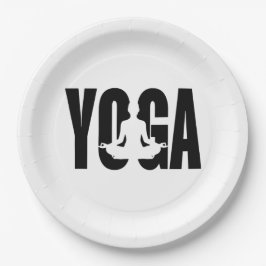 Yoga. Pappteller