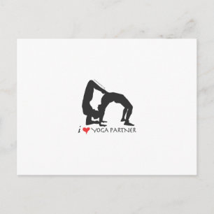 Yoga-Partner Postkarte