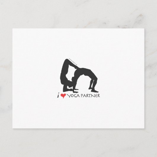 Yoga-Partner Postkarte (Vorderseite)