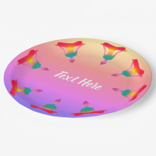 Yoga Party Custom Paper Teller (Schrägansicht)