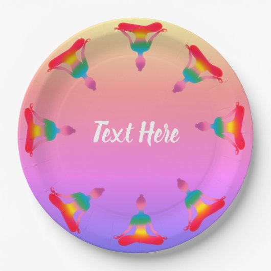 Yoga Party Custom Paper Teller (Vorderseite)