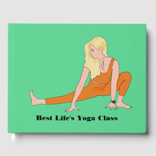 Yoga, Party Guest Book Yoga Girl HealthLifestyle Gästebuch (Vorderseite)