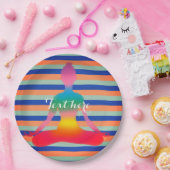 Yoga-Party-kundenspezifischer PapierTeller