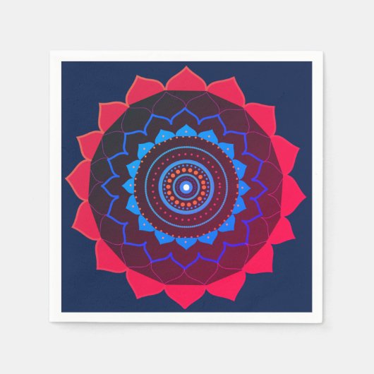 Yoga Party Paper Napkin Serviette (Vorderseite)