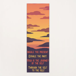 Yoga passt zu inspirierenden Zitaten Yogamatte