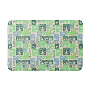 Yoga Pattern Badematten