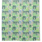 Yoga Pattern Duschvorhang (Vorderseite)