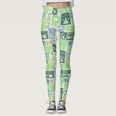Yoga Pattern Leggings (Vorderseite)