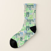 Yoga Pattern Socken (Links - Außen)