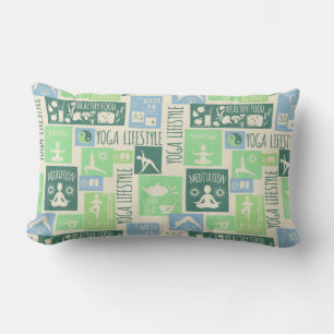 Yoga Pattern werfen Kissen Für Draußen