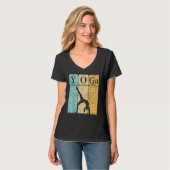 Yoga Periodic Table Elements Zen Meditation Nerd Y T-Shirt (Vorderseite Vollansicht)