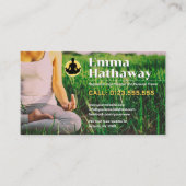Yoga Personal Trainer | Beruflicher Lehrer Visitenkarte (Vorderseite)