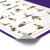 Yoga Pick a Pose Brain Break Poster (Blau) (Ecke)