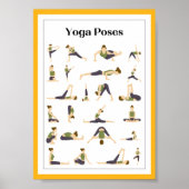 Yoga Pick a Pose Brain Break Poster (Gelb) (Vorne)