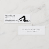 Yoga Pilates Business/Instructor Mini Visitenkarte (Vorne/Hinten)