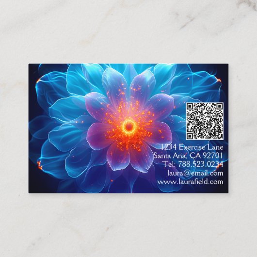 Yoga Pilates Instructor Business Card Visitenkarte (Rückseite)