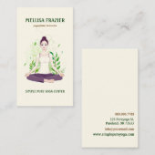 Yoga Pilates Meditation Business/Instructor Visitenkarte (Vorne/Hinten)