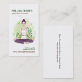 Yoga Pilates Meditation Business/Instructor Visitenkarte (Vorne/Hinten)