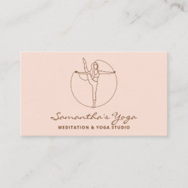Yoga Pilates Meditation Instructor Visitenkarte