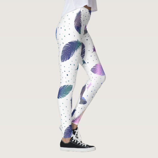 *~* Yoga Pilates Meditations-emporhebende Federn Leggings (Rechts)